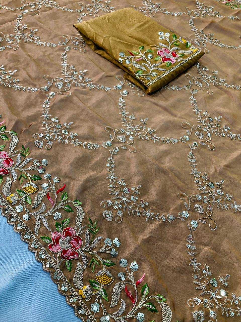 Rangoli Silk  Festive Collections  Designer Embroidered Saree