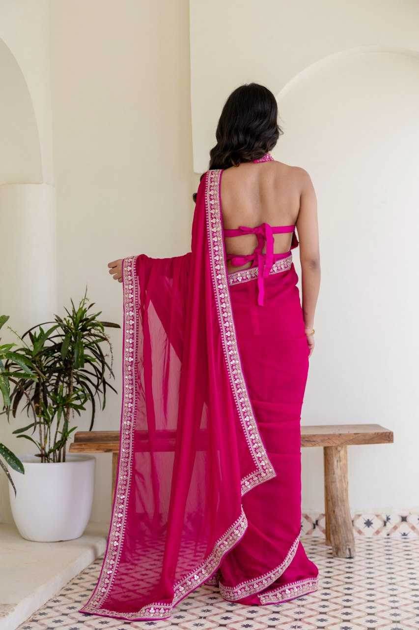 Rangoli Silk Lace Border Saree - MYLUXURY LANE ENTERPRISE