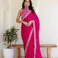Rangoli Silk Lace Border Saree - MYLUXURY LANE ENTERPRISE