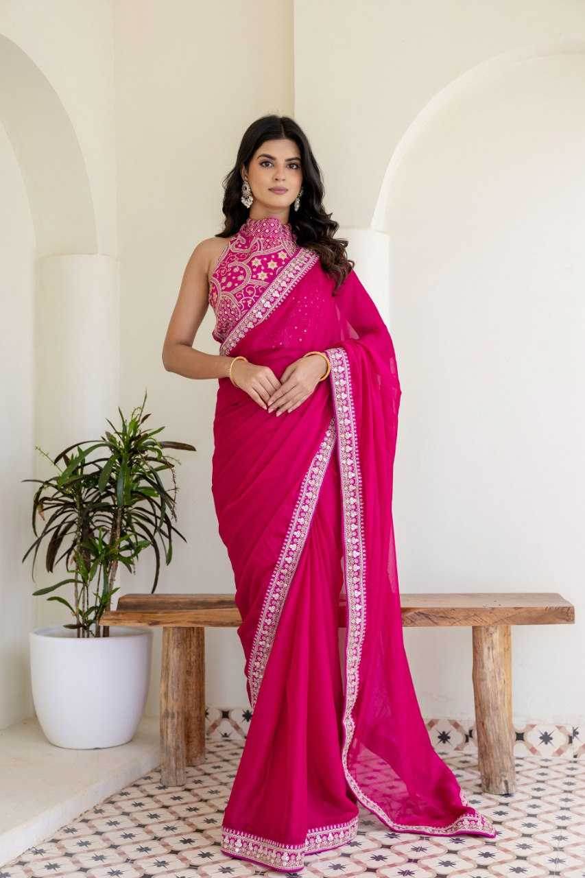 Rangoli Silk Lace Border Saree - MYLUXURY LANE ENTERPRISE