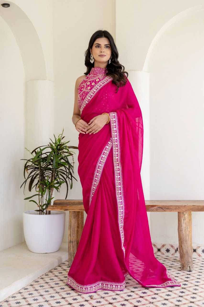 Rangoli Silk Lace Border Saree - MYLUXURY LANE ENTERPRISE
