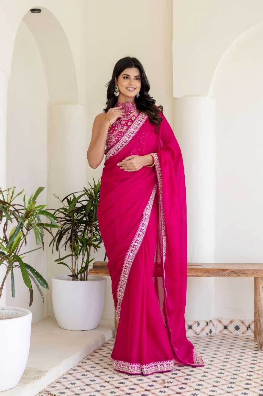 Rangoli Silk Lace Border Saree - MYLUXURY LANE ENTERPRISE
