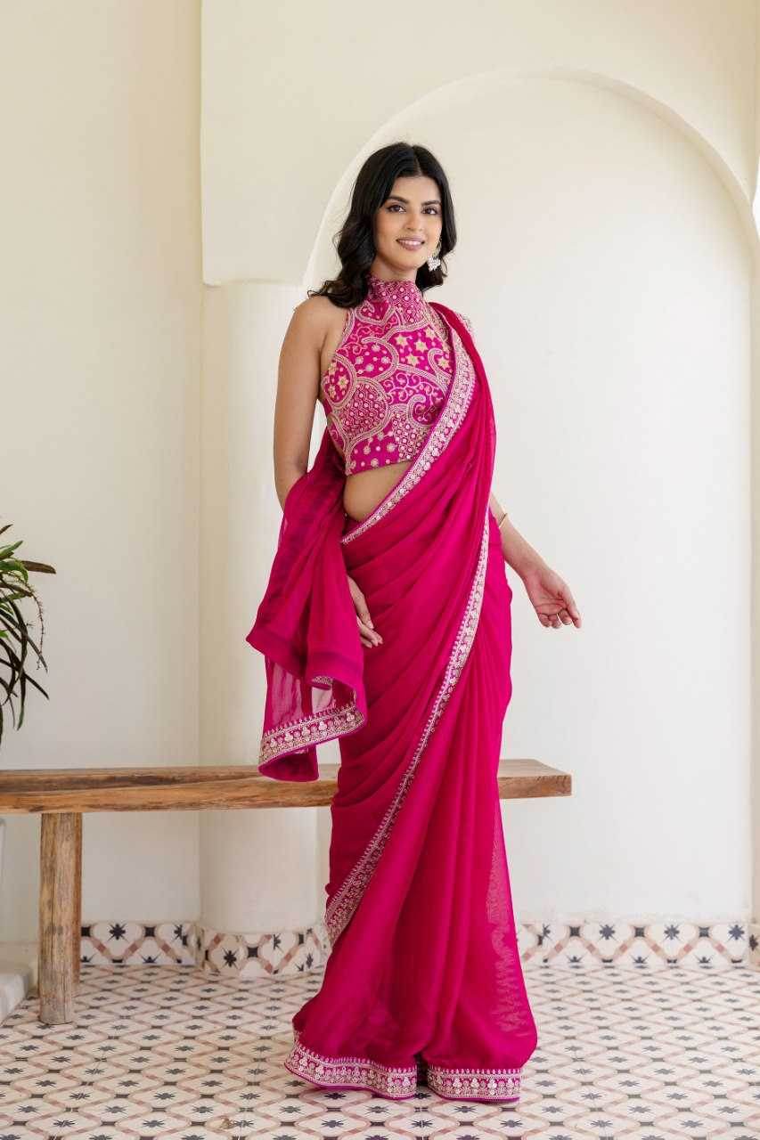 Rangoli Silk Lace Border Saree - MYLUXURY LANE ENTERPRISE