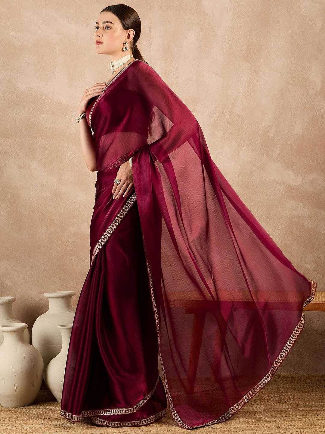 Rangoli Silk Embroidered Saree - MYLUXURY LANE ENTERPRISE