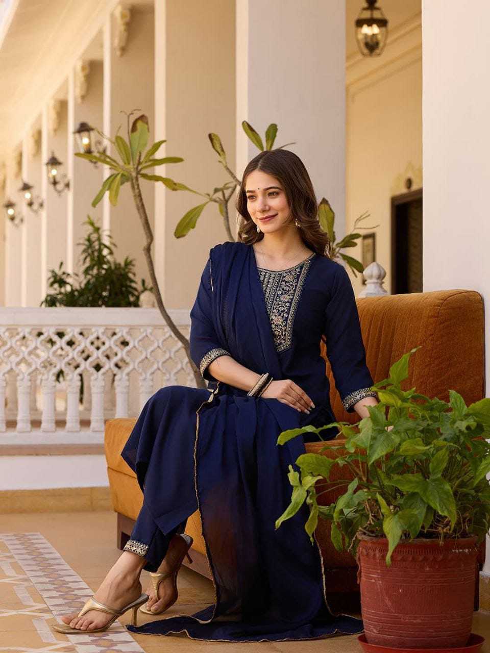 Rayon Kurtis Bottom With Dupatta