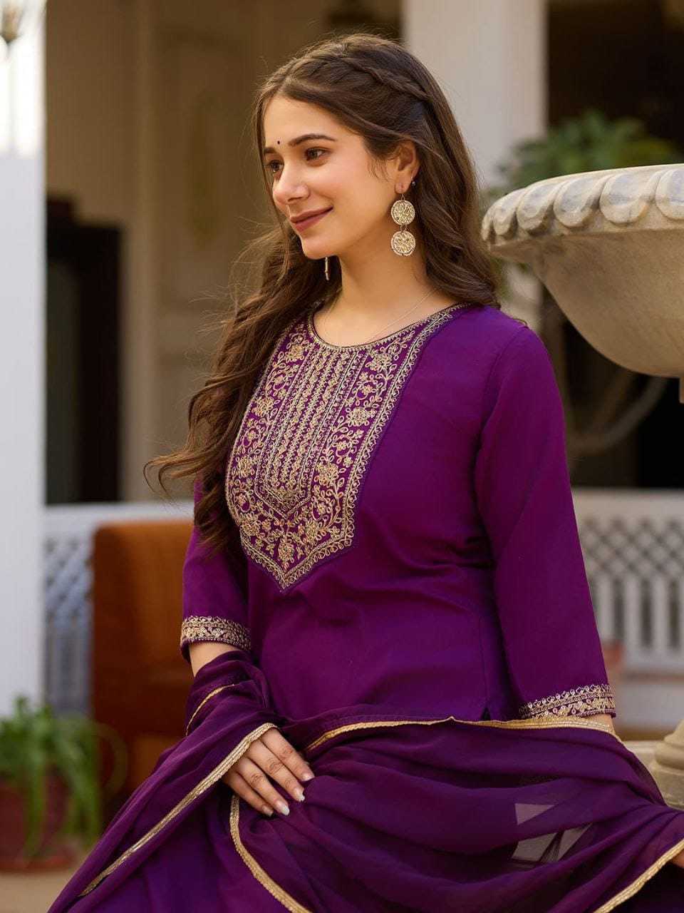 Rayon Kurtis Bottom With Dupatta