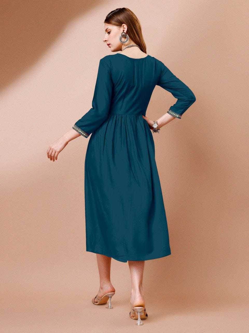 Rayon Anarkali Kurti - MYLUXURY LANE ENTERPRISE