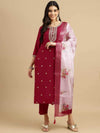 Rayon Cotton Embroidery Palazzo Suit - MYLUXURY LANE ENTERPRISE