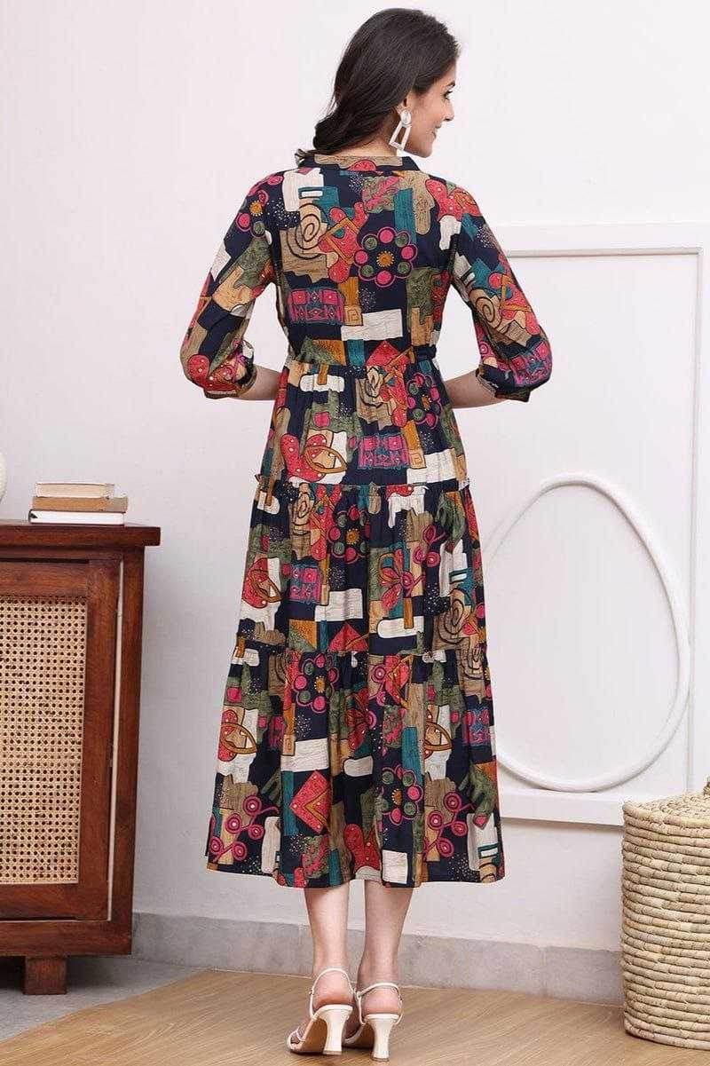 Ynf Reyon Cotton KESH552 94 Gowns Wholesale Printed Gowns Fancy Gowns Long Gowns Manufacturer - MYLUXURY LANE ENTERPRISE