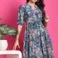 Ynf Reyon Cotton KESH552 94 Gowns Wholesale Printed Gowns Fancy Gowns Long Gowns Manufacturer - MYLUXURY LANE ENTERPRISE
