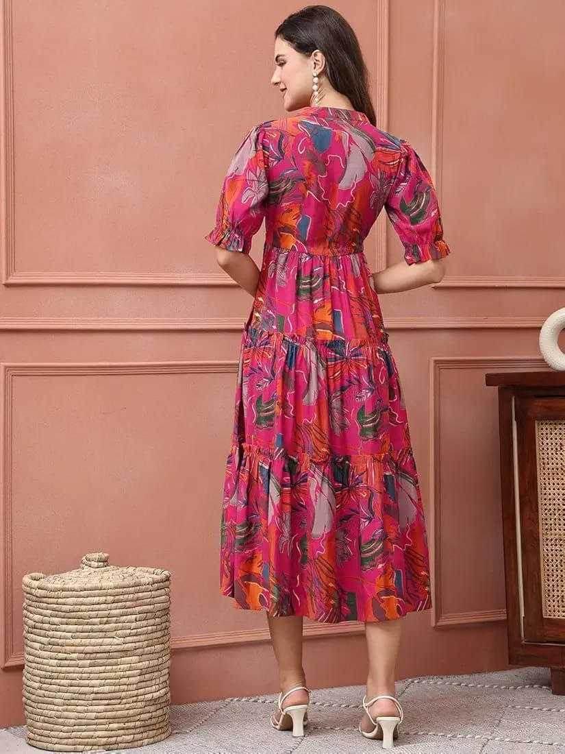Ynf Reyon Cotton KESH552 94 Gowns Wholesale Printed Gowns Fancy Gowns Long Gowns Manufacturer - MYLUXURY LANE ENTERPRISE