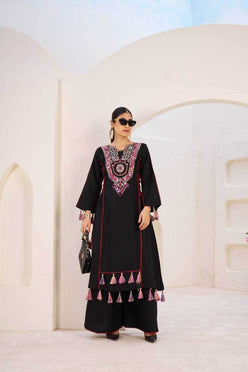 Reyon Cotton Kurti With Palazzo - MYLUXURY LANE ENTERPRISE