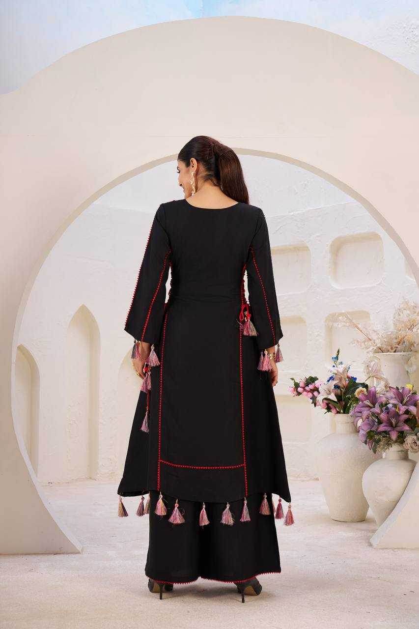 Reyon Cotton Kurti With Palazzo - MYLUXURY LANE ENTERPRISE