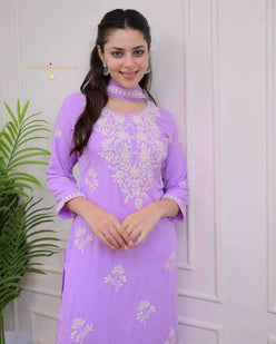 LADIES EMBROIDERY PARTY WEAR SUIT - MYLUXURY LANE ENTERPRISE