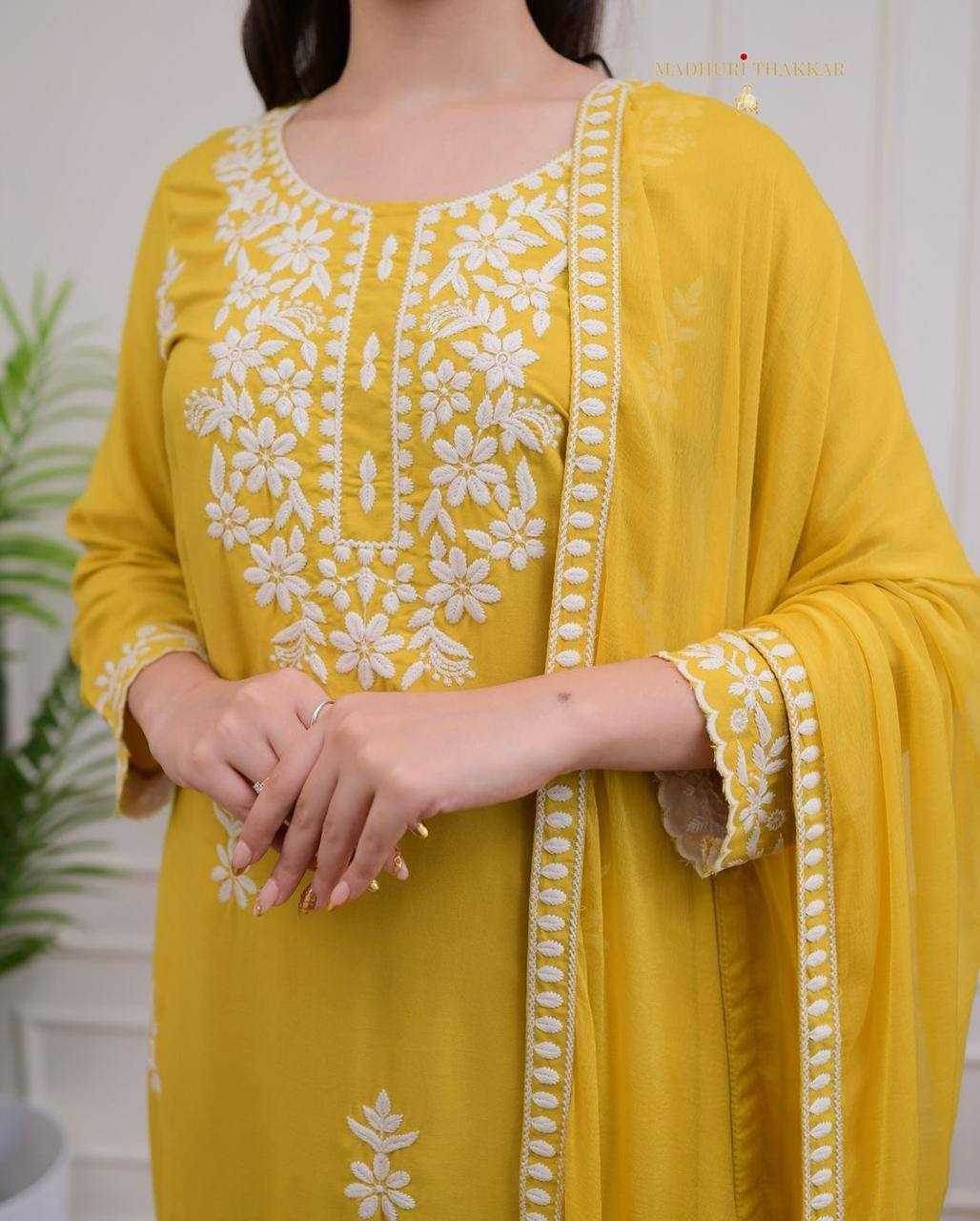 LADIES EMBROIDERY PARTY WEAR SUIT - MYLUXURY LANE ENTERPRISE