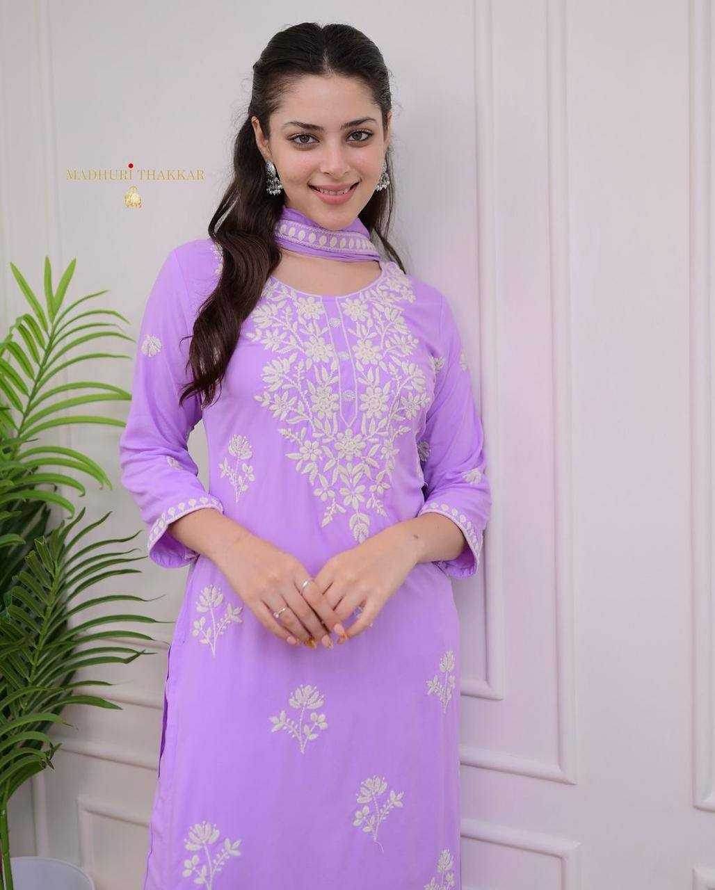 LADIES EMBROIDERY PARTY WEAR SUIT - MYLUXURY LANE ENTERPRISE