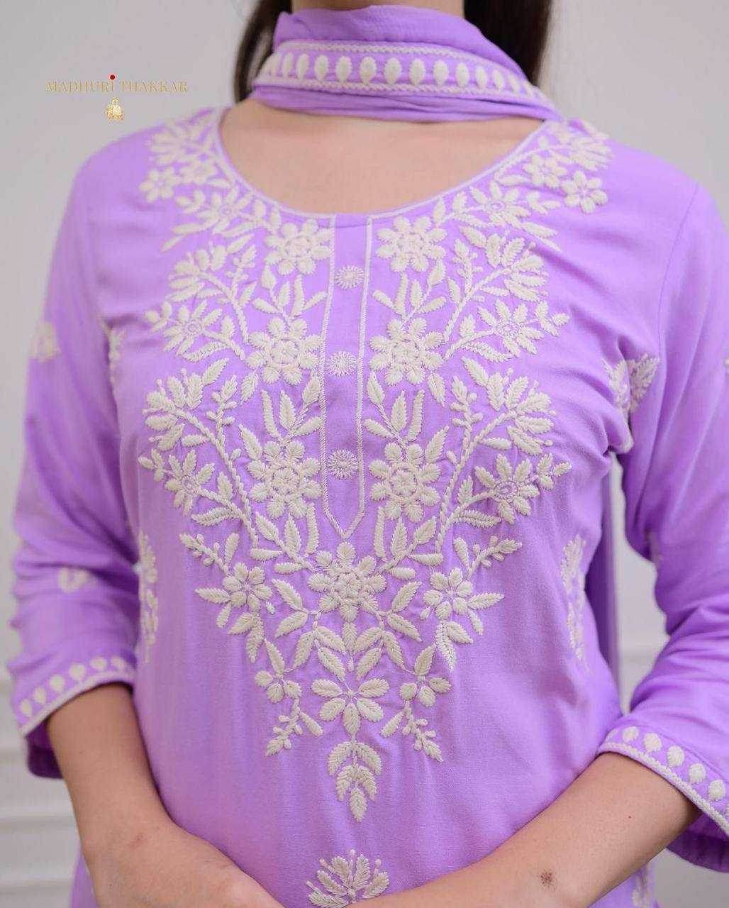 LADIES EMBROIDERY PARTY WEAR SUIT - MYLUXURY LANE ENTERPRISE