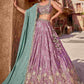 Designer Wedding Lehenga in Satin With Exquisite Embroidery - MYLUXURY LANE ENTERPRISE
