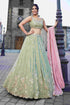 Designer Wedding Lehenga in Satin With Exquisite Embroidery - MYLUXURY LANE ENTERPRISE