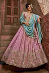 Designer Wedding Lehenga in Satin With Exquisite Embroidery - MYLUXURY LANE ENTERPRISE