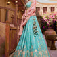 Designer Wedding Lehenga in Satin With Exquisite Embroidery - MYLUXURY LANE ENTERPRISE
