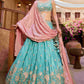 Designer Wedding Lehenga in Satin With Exquisite Embroidery - MYLUXURY LANE ENTERPRISE