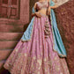 Designer Wedding Lehenga in Satin With Exquisite Embroidery - MYLUXURY LANE ENTERPRISE