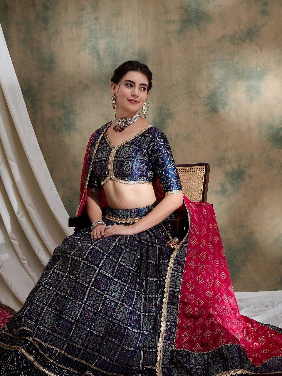 Satin  Designer Lehenga