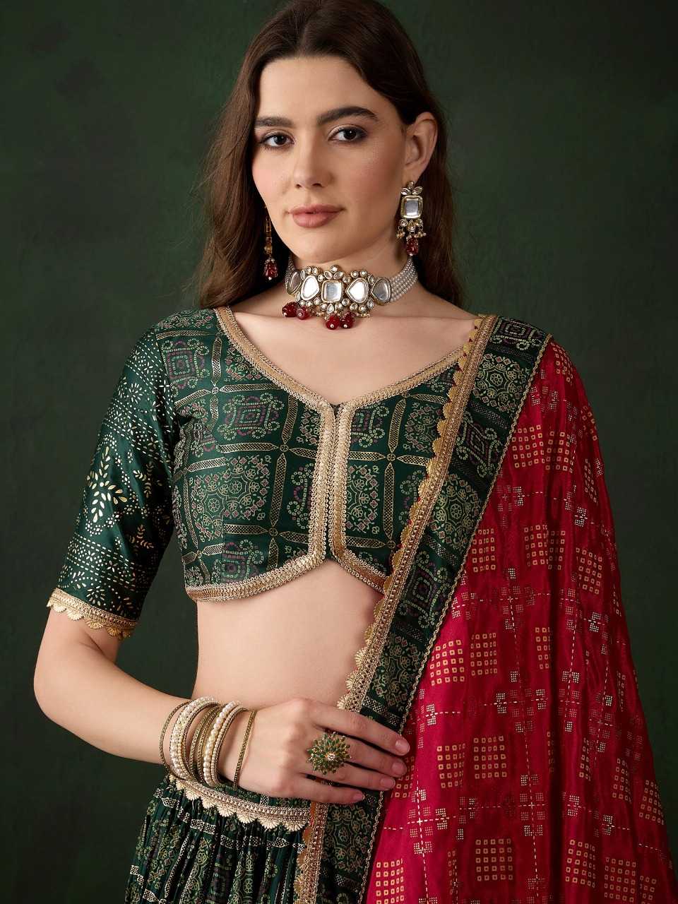 Satin  Designer Lehenga