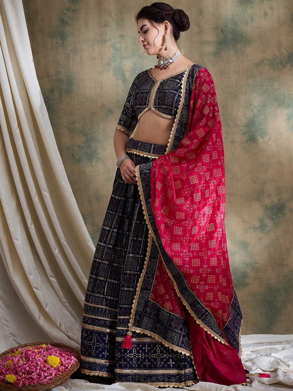 Satin  Designer Lehenga