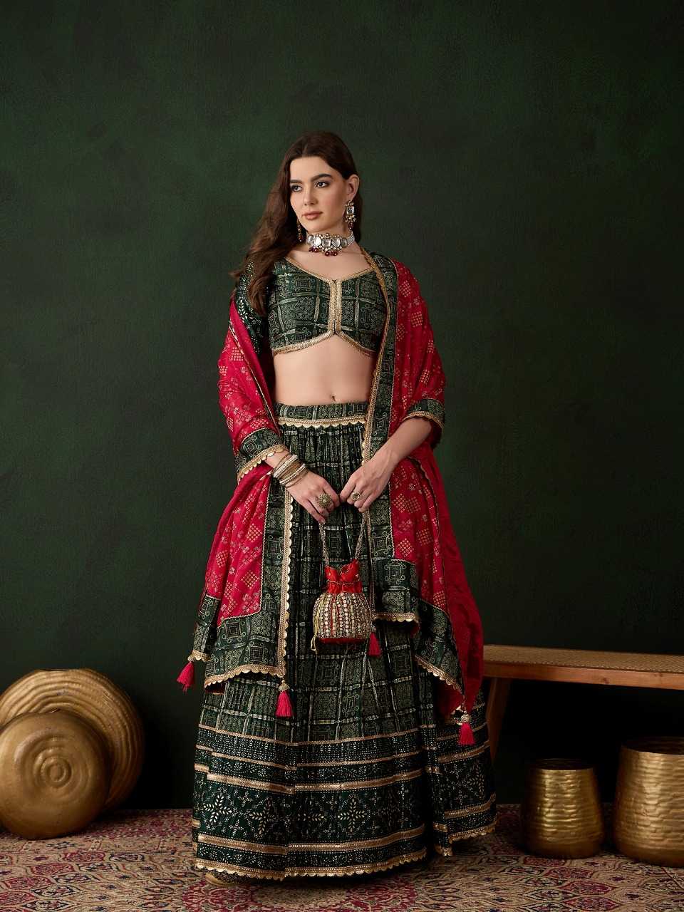 Satin  Designer Lehenga
