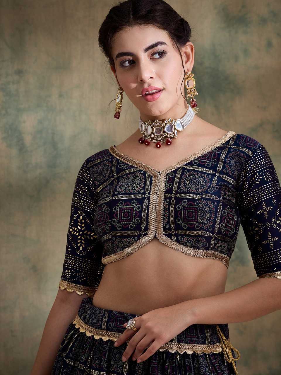 Satin  Designer Lehenga