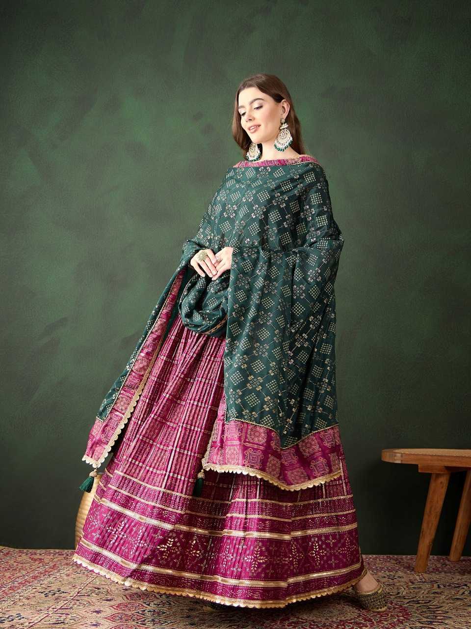 Satin  Designer Lehenga