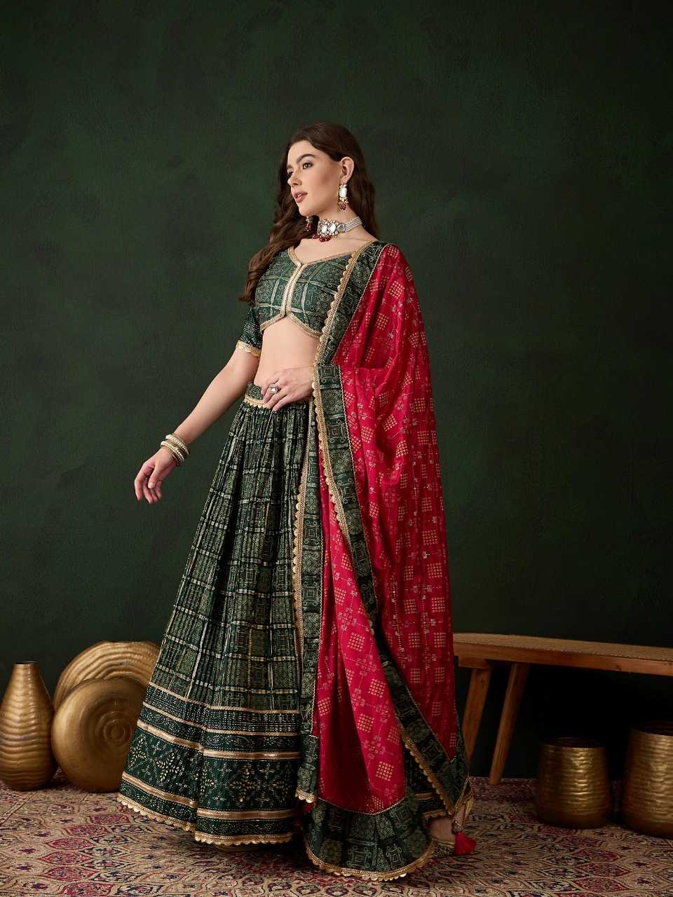 Satin  Designer Lehenga