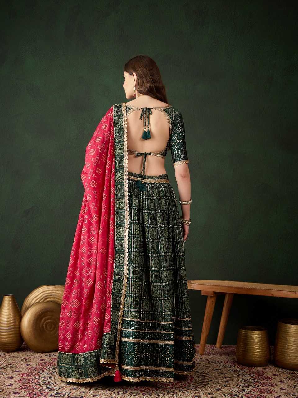 Satin  Designer Lehenga