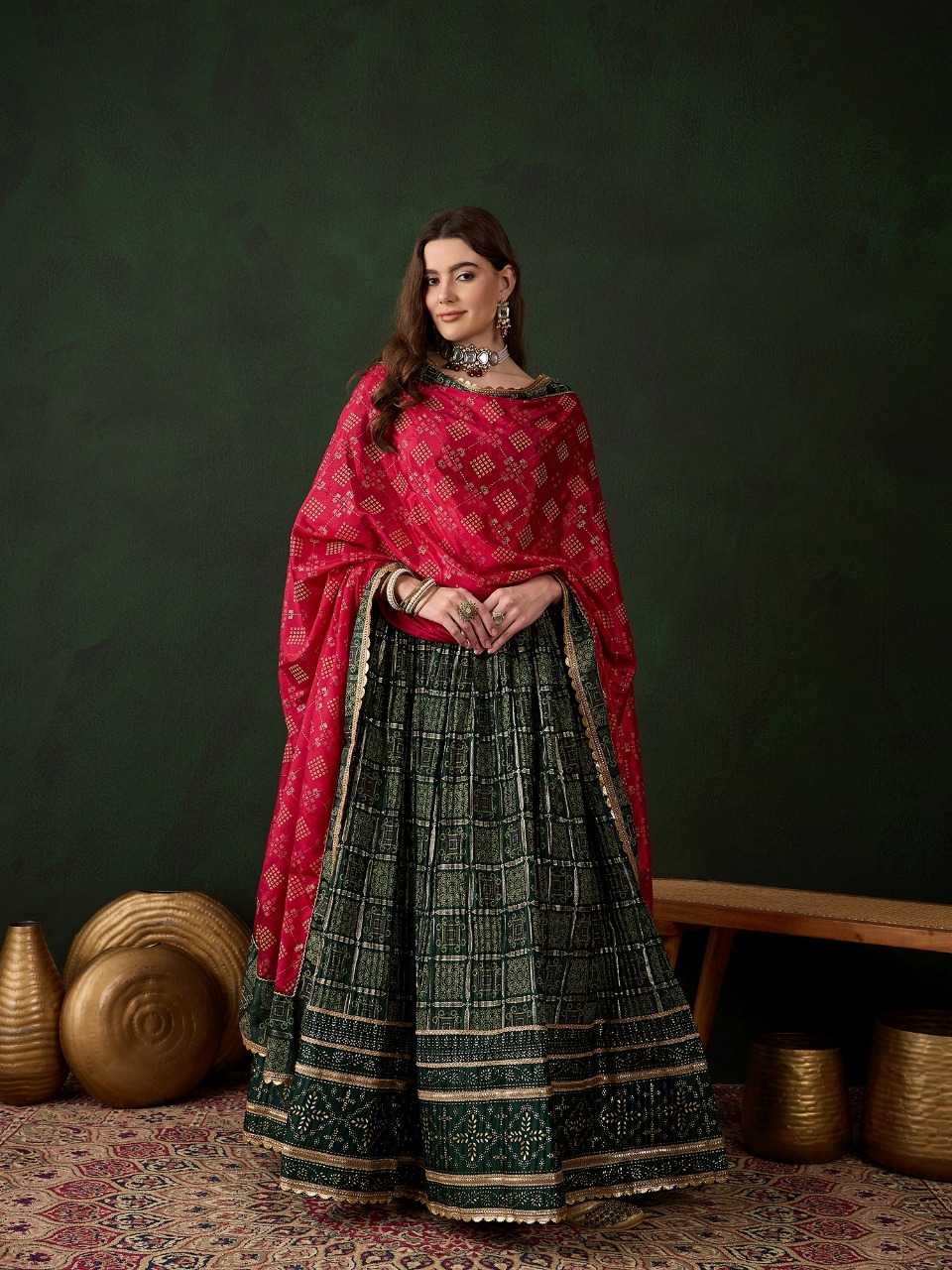 Satin  Designer Lehenga
