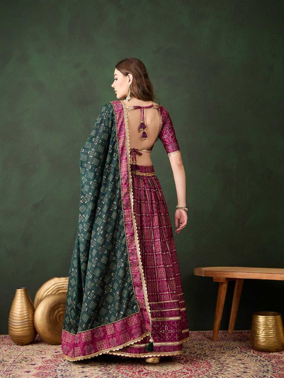 Satin  Designer Lehenga