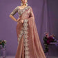 Satin Silk Designer Saree - MYLUXURY LANE ENTERPRISE