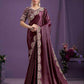 Satin Silk Designer Saree - MYLUXURY LANE ENTERPRISE