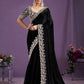Satin Silk Designer Saree - MYLUXURY LANE ENTERPRISE