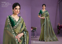 Satin Silk Designer Saree - MYLUXURY LANE ENTERPRISE