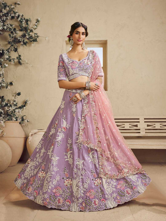 Satin Silk Lehenga