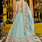 Satin Silk  Embroidered Designer Lehenga Choli