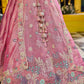 Satin Silk Embroidered Lehenga