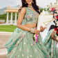 Satin Silk Embroidered Lehenga