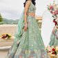Satin Silk Embroidered Lehenga