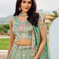 Satin Silk Embroidered Lehenga