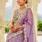 Satin Silk  Embroidered Lehenga