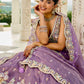 Satin Silk  Embroidered Lehenga
