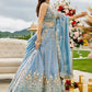 Satin Silk  Embroidered Lehenga